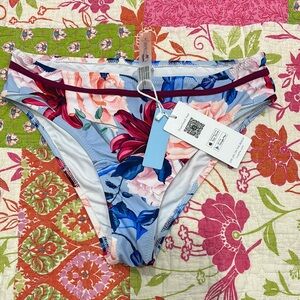 Cupshe Floral Bikini Bottom - Multicolor